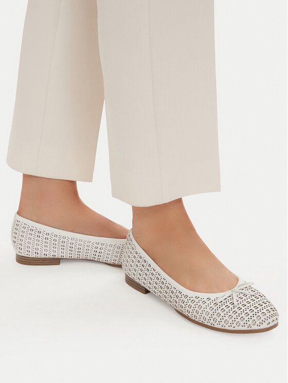 Tamaris Tamaris Ballerine 1-22116-41 Bianco