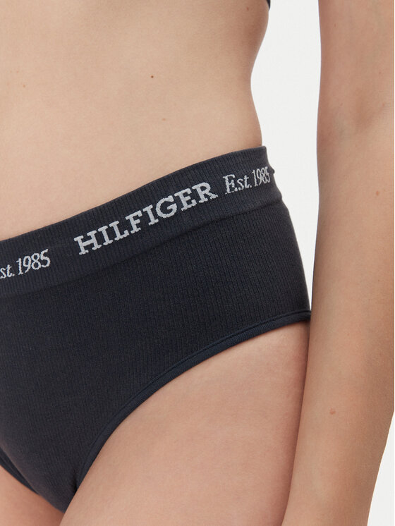 Tommy Hilfiger Tommy Hilfiger Klasické kalhotky s vysokým pasem UW0UW05724 Tmavomodrá