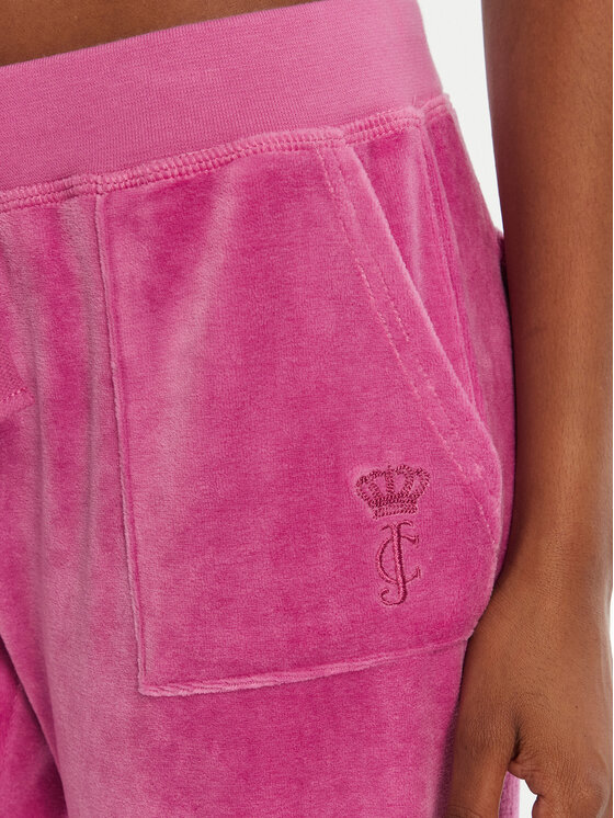 Juicy Couture Juicy Couture Donji dio trenerke Caisa JCSEBJ008G Ružičasta Slim Fit