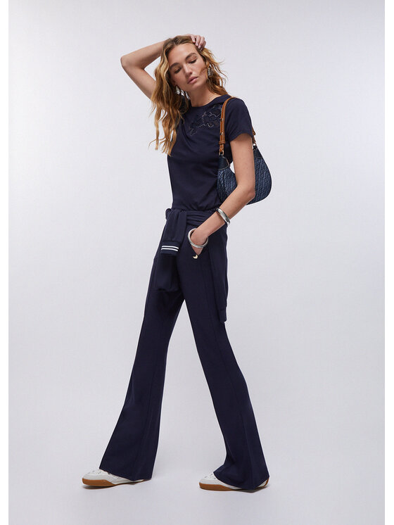 Liu Jo Liu Jo Pantaloni di tessuto TA6024JS18293924 Celeste Regular Fit