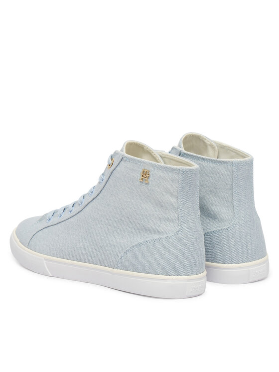 Tommy Hilfiger Tommy Hilfiger Superge Th Chic Low Profile Mid Cut FW0FW09356 Svetlo modra