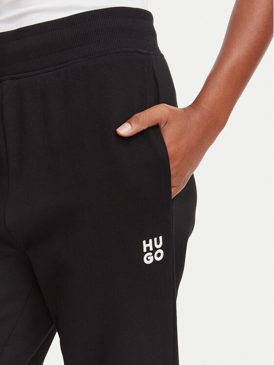 HUGO HUGO Dressipüksid Nelfinia 50522417 Must Regular Fit