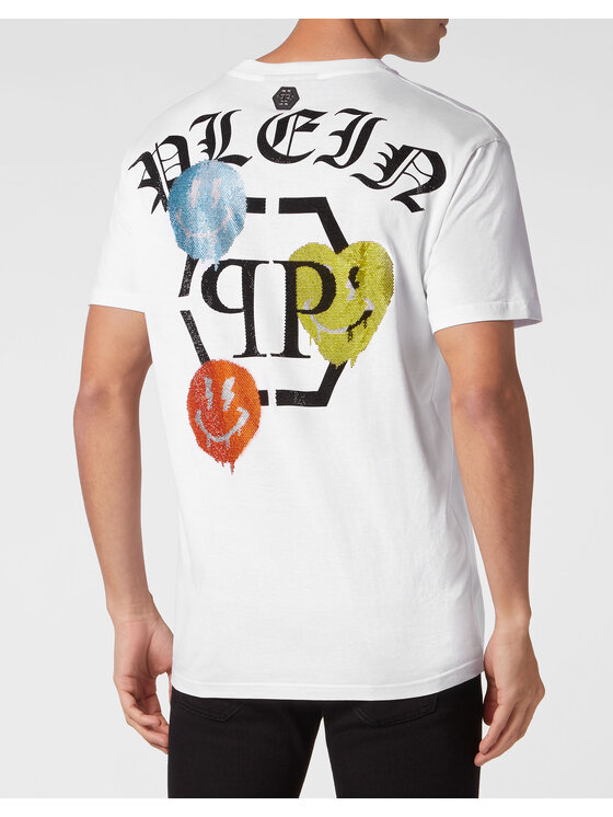 PHILIPP PLEIN PHILIPP PLEIN T-Shirt 9297 Biały Regular Fit