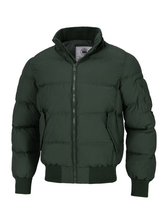 PITBULL PITBULL Kurtka zimowa Burnt Zielony Regular Fit
