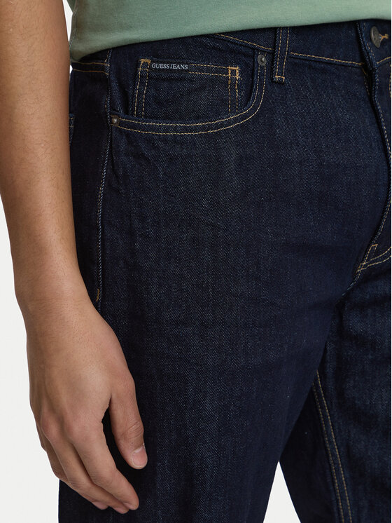 Guess Jeans Guess Jeans Džínsy M4BAB3 D5EJ2 Tmavomodrá Relaxed Fit