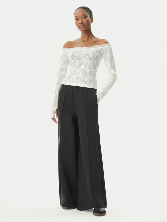 adidas adidas Majica Lace Bardot KE3458 Bijela Slim Fit