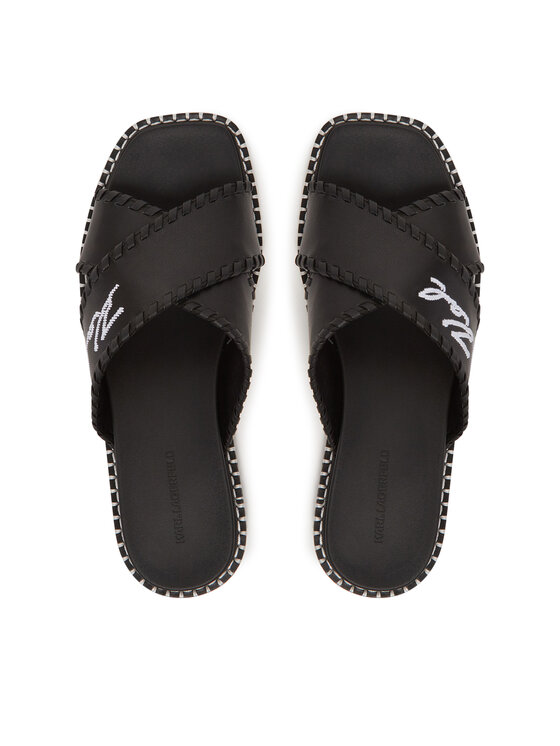 KARL LAGERFELD KARL LAGERFELD Klapki Kleo KL81372 Czarny