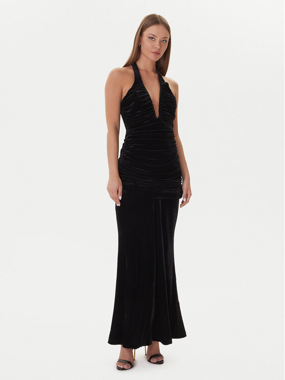 Bardot Bardot Rochie de seară Elvira Halter 60117DB Negru Regular Fit