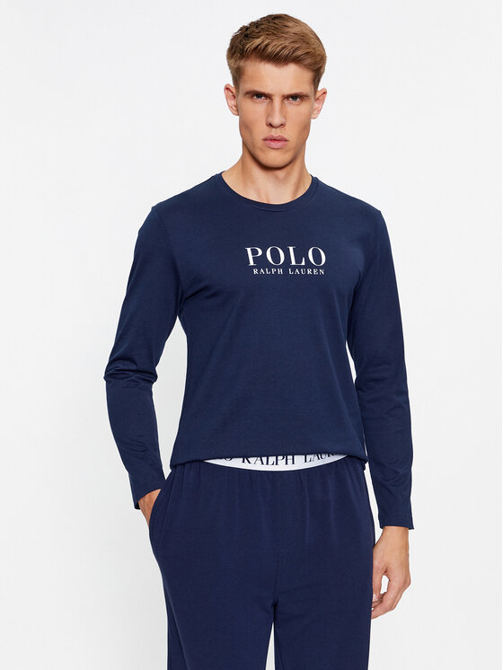 Polo Ralph Lauren Longsleeve krekls 714899614003 Tumši zils Regular Fit