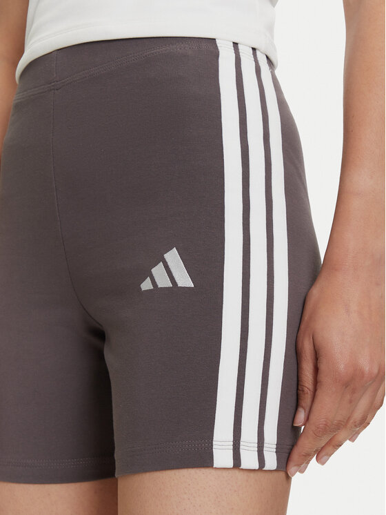 adidas adidas Pantaloni scurți ciclism Essentials 3-Stripes JD0915 Gri Slim Fit
