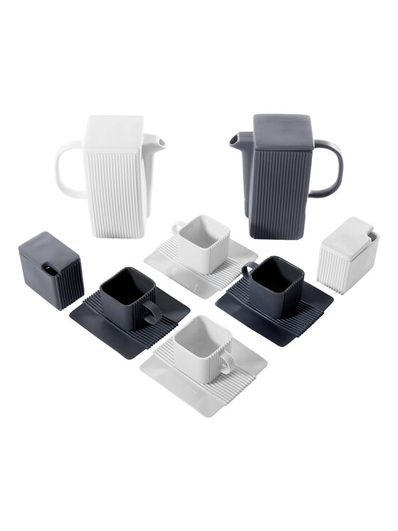 Ćmielów Design Studio Ćmielów Design Studio Zestaw do kawy System Biały