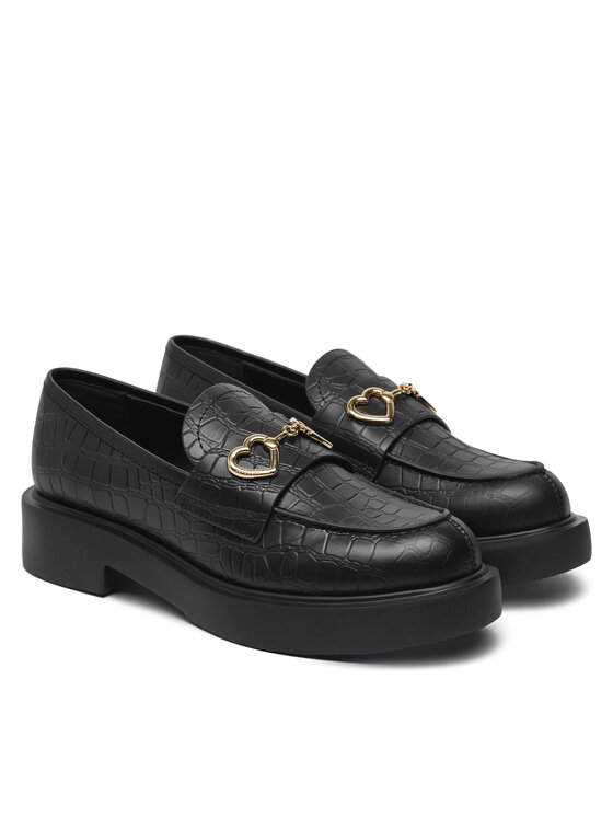 LOVE MOSCHINO LOVE MOSCHINO Loaferke JA10394G1MIB0000 Črna