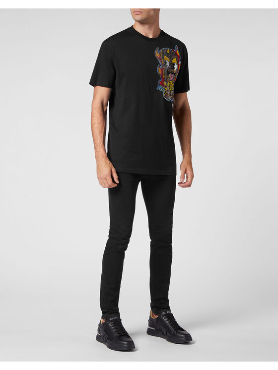 PHILIPP PLEIN PHILIPP PLEIN T-shirt 1143 Nero Regular Fit