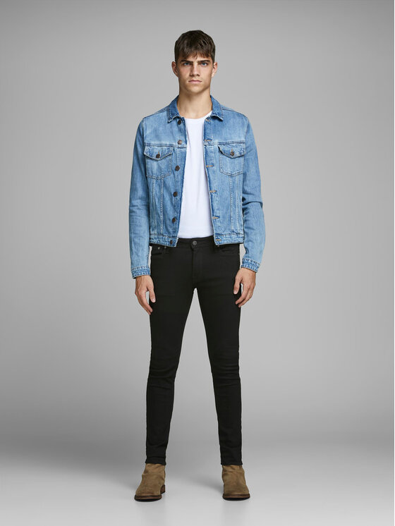 Jack&Jones Jack&Jones Jeansy Liam 12109952 Czarny Skinny Fit