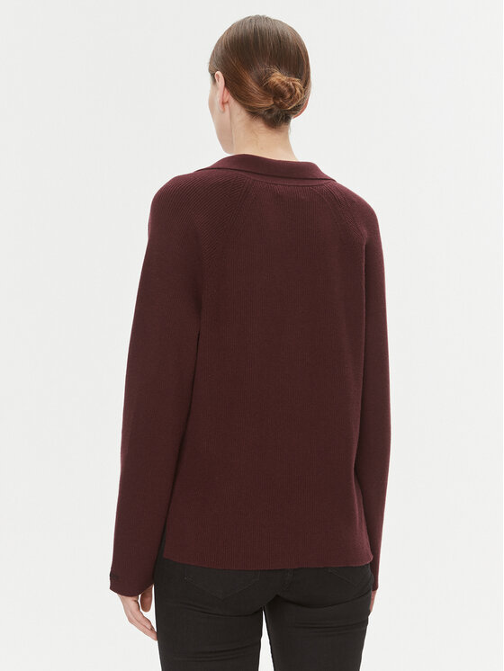 Calvin Klein Calvin Klein Džemper Essential K20K206019 Tamnocrvena Relaxed Fit