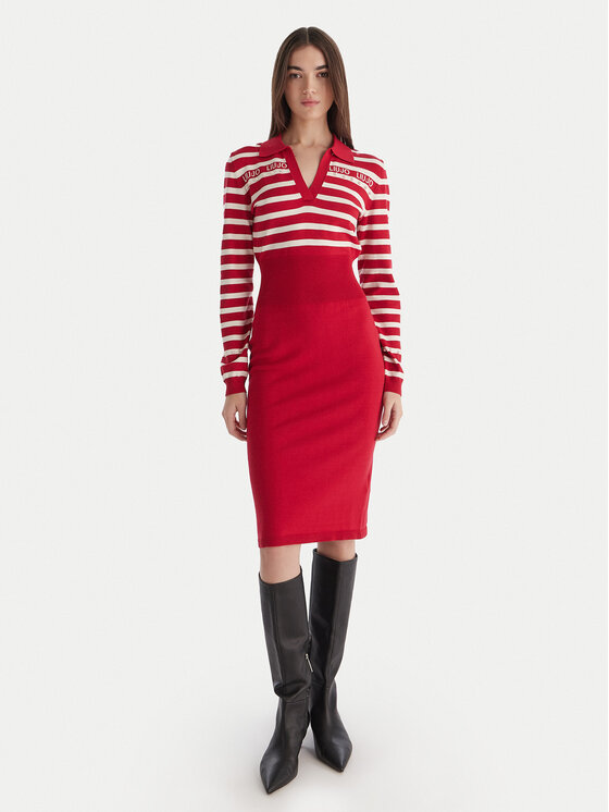 Liu Jo Rochie tricotată Femei, Mărimea: XL, Roșu, TF5215 MS63L