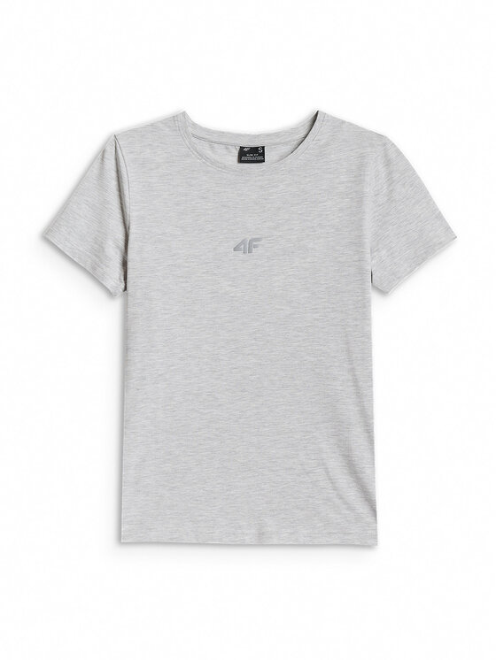 4F 4F T-Shirt NOS Szary jasny Slim Fit