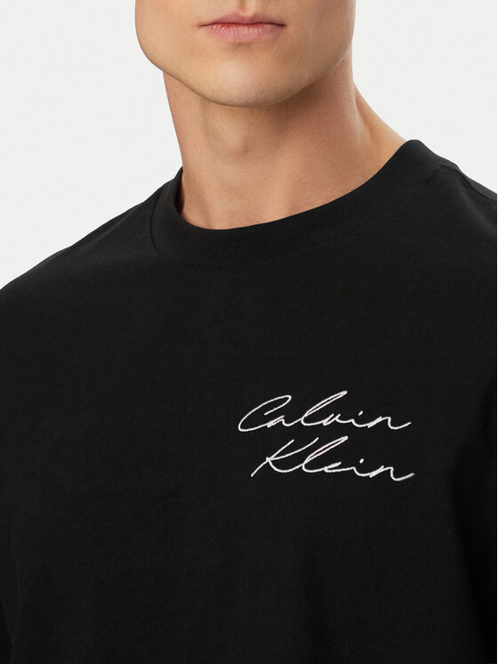 Calvin Klein Jeans Calvin Klein Jeans Marškinėliai LV04RE828G Juoda Regular Fit