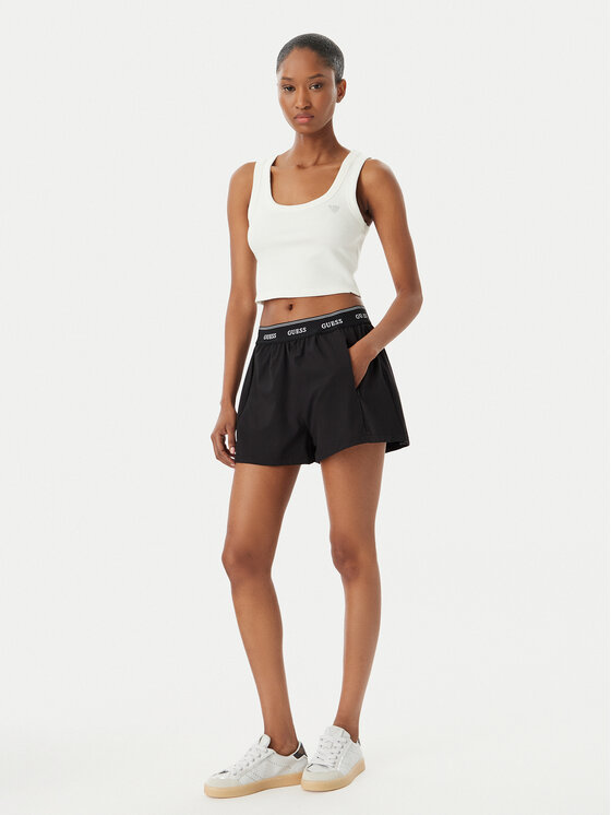 Guess Guess Pantaloni scurți sport V6GD18 W2344 Negru Regular Fit
