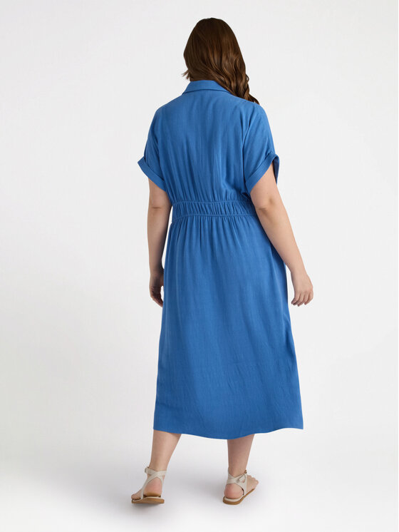 Fiorella Rubino Fiorella Rubino Sukienka codzienna 7010T001647N024 Niebieski A-Line Fit