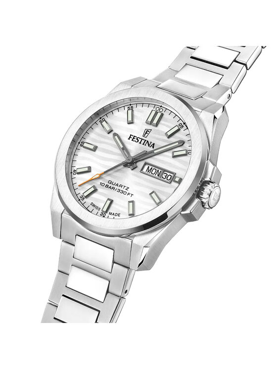 Festina Festina Zegarek F20073-1 Srebrny