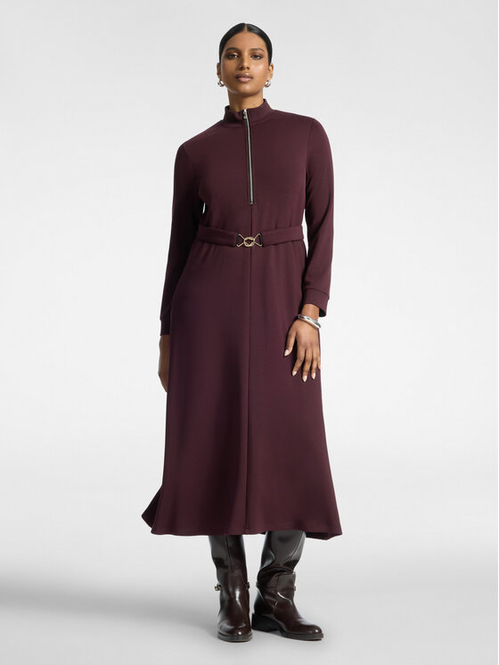 Elena Mirò Elena Mirò Sukienka wieczorowa 7004Z000130N039 Bordowy A-Line Fit