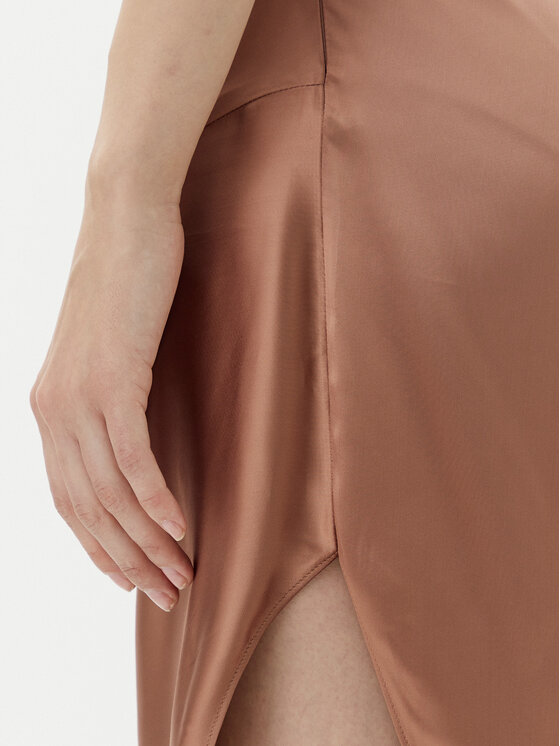 PINKO PINKO Sukienka koktajlowa 104986 A2GZ Brązowy Regular Fit