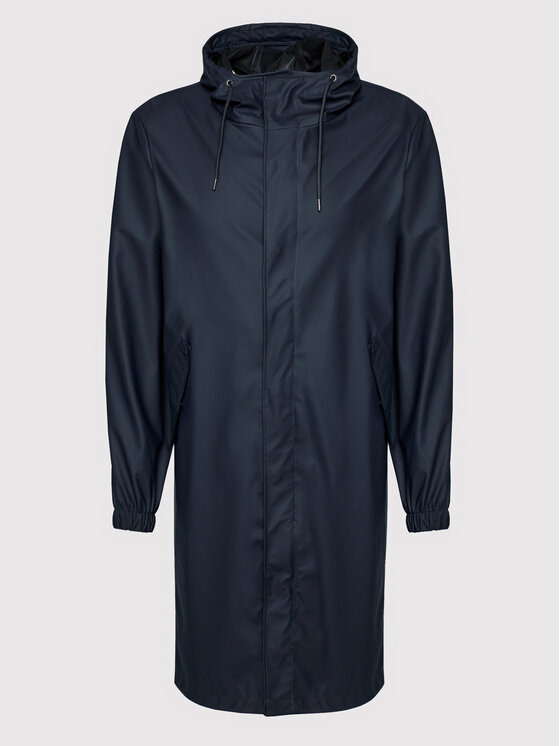 Rains Rains Kurtka przeciwdeszczowa Unisex 18140 Granatowy Regular Fit