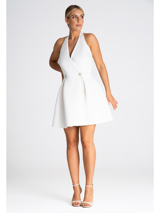 FIGL FIGLFIGL Vestito M977 Bianco Regular Fit