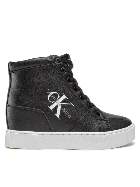 Calvin Klein Jeans Sneakers Hidden Wedge Cupsole Laceup YW0YW00771 Negru