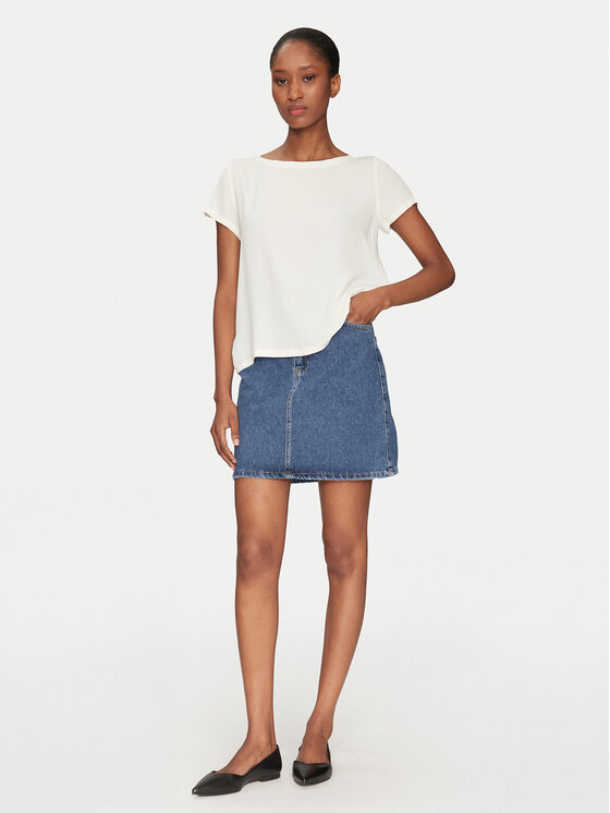 Marella Marella Tricou Inn 2515111021 Écru Regular Fit