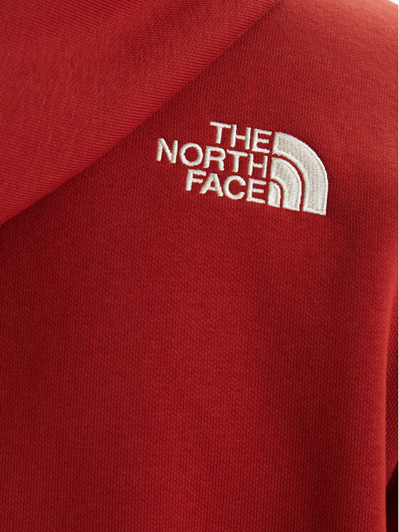 The North Face The North Face Mikina Drew Peak NF0A89EM Tmavo červená Regular Fit