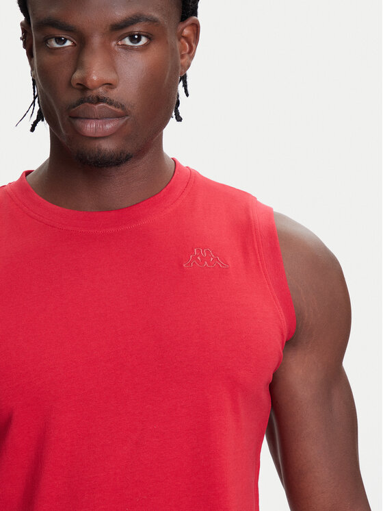 Kappa Kappa Tank top Logo Corpo Cadwal 303HZB0 Czerwony Regular Fit