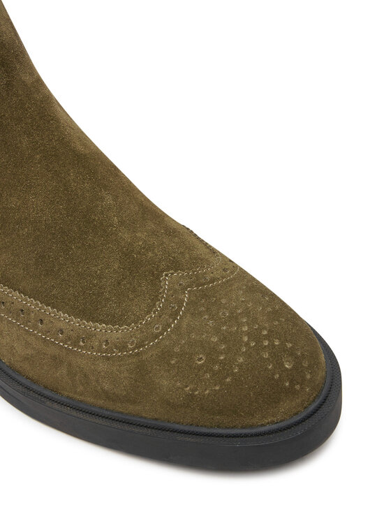 BOSS Boss Kotníková obuv s elastickým prvkem Calev 50523007 Khaki