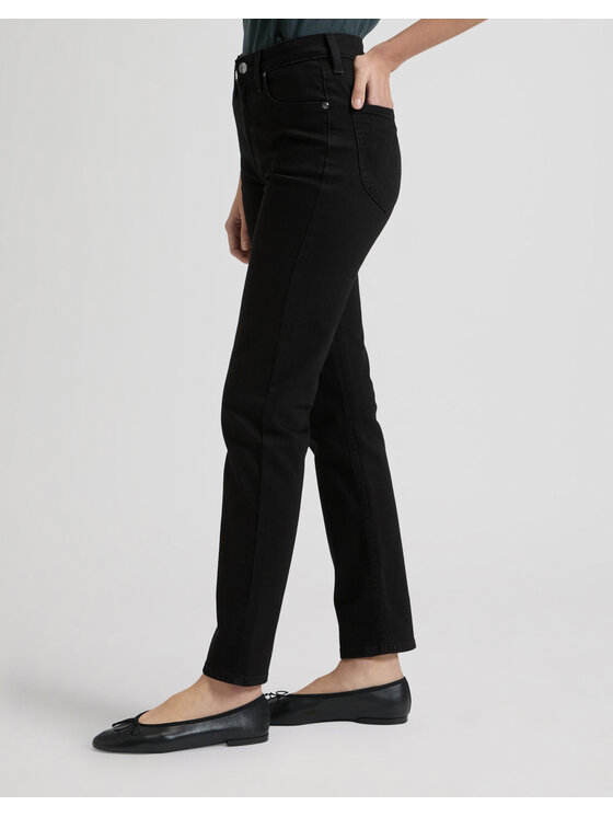 Lee Lee Jeansy CAROL Czarny Straight Leg