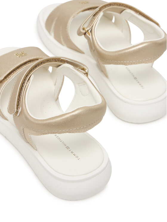 Tommy Hilfiger Tommy Hilfiger Basutės Velcro Sandal T1A2-34275-1372 Auksinė
