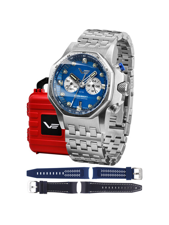 Vostok Europe Vostok Europe Zegarek VK64-640A700B Srebrny