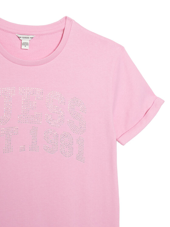 Guess Guess Každodenní šaty J6RK00 KA6R4 Růžová Regular Fit