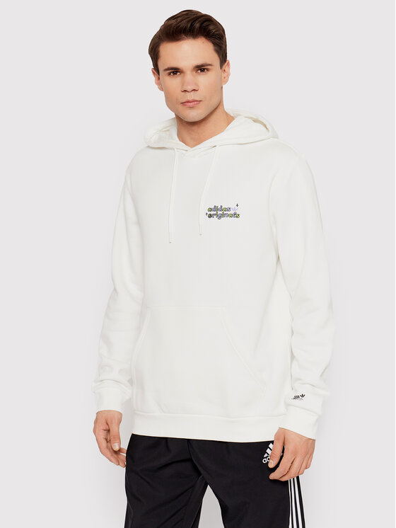 adidas adidas Mikina Stoked Alie HC7108 Bílá Regular Fit