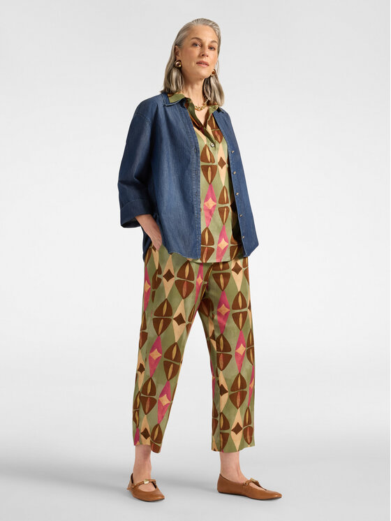 Elena Mirò Elena Mirò Koszula 5063P000398N034 Niebieski Regular Fit