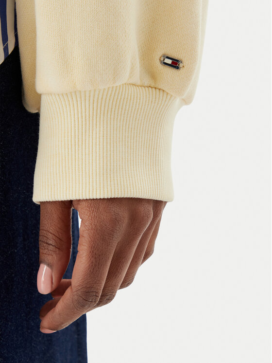 Tommy Hilfiger Tommy Hilfiger Pulóver Crest Embroidery WW0WW48733 Bézs Relaxed Fit
