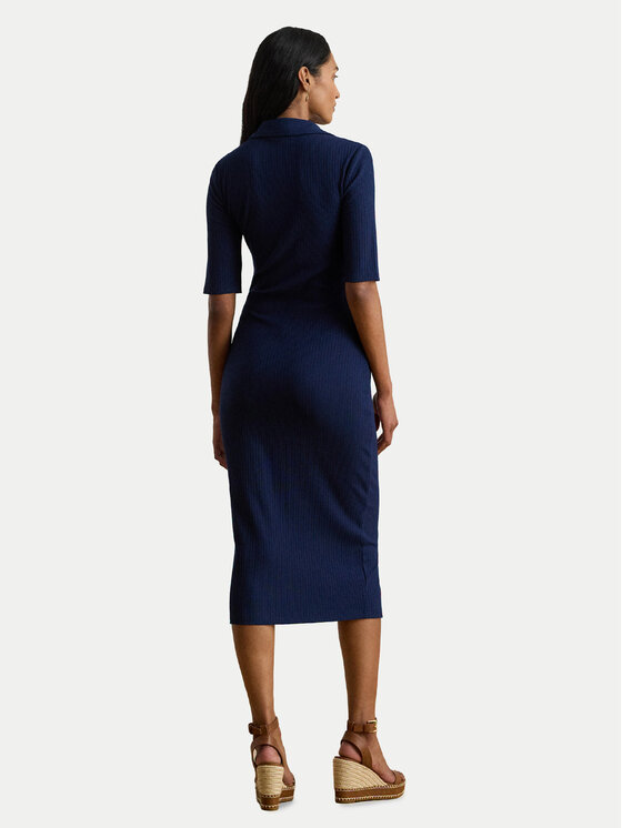 LAUREN RALPH LAUREN LAUREN RALPH LAUREN Sukienka dzianinowa 200973609002 Granatowy Slim Fit