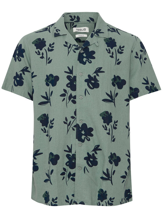 Solid Solid Camicia 21107687 Verde Regular Fit