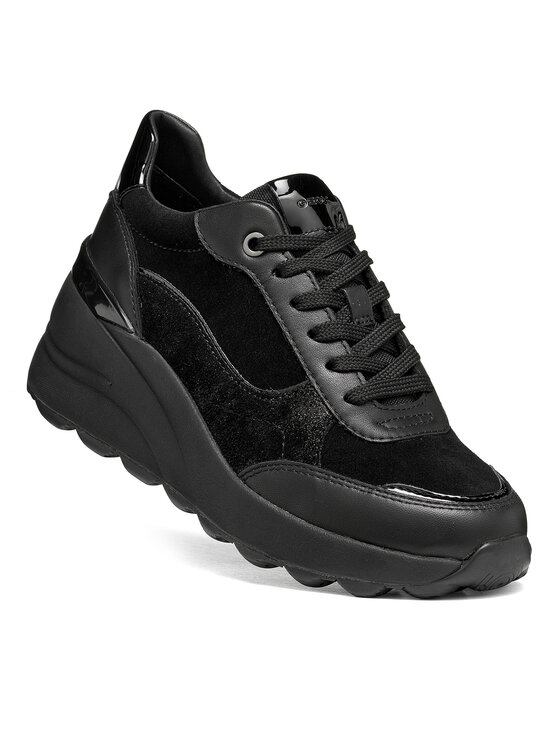 Geox Geox Sneakersy D Spherica Ec13 D65WAB 2285 C9999 Čierna
