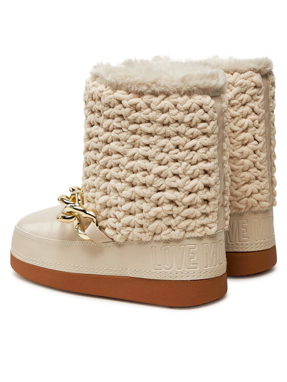 LOVE MOSCHINO LOVE MOSCHINO Μπότες Χιονιού JA24322G0LISI120 Μπεζ