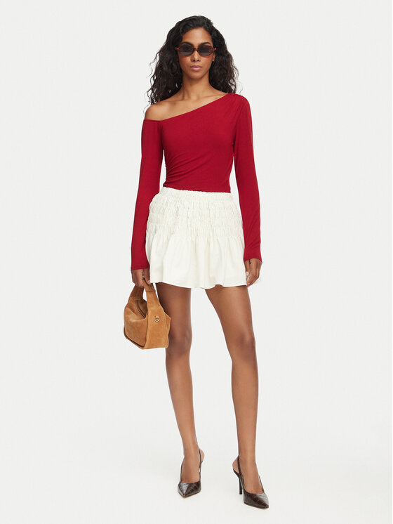 Vero Moda Vero Moda Fustă mini Sofia 10350924 Alb Regular Fit