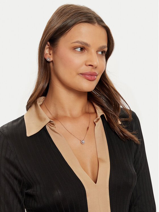 Guess Guess Schmuckset Halskette und Ohrringe JUBS04 694JW Goldfarben