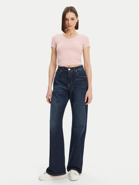 Guess Guess Тишърт O5RI02 KBBU1 Розов Regular Fit