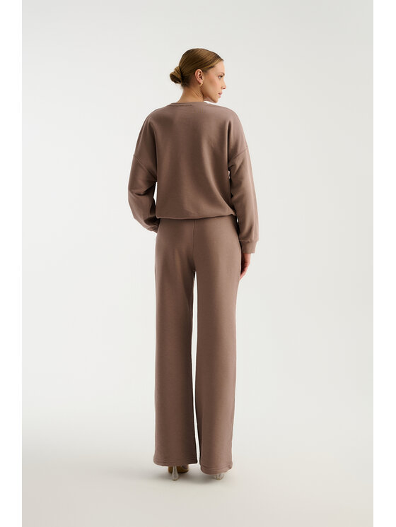 TRIPLES TRIPLES Spodnie dresowe Frankie Choco Brązowy Regular Fit
