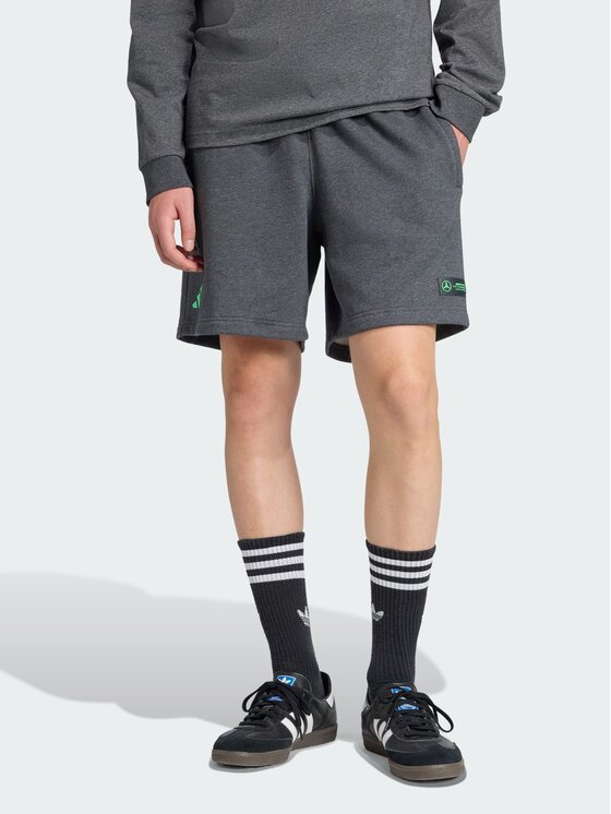 adidas adidas Szorty materiałowe 147251 Szary Loose Fit